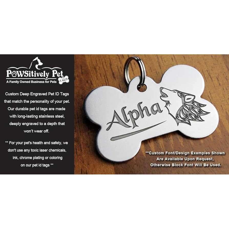Stainless Steel Custom Engraved Pet ID Tags S5353