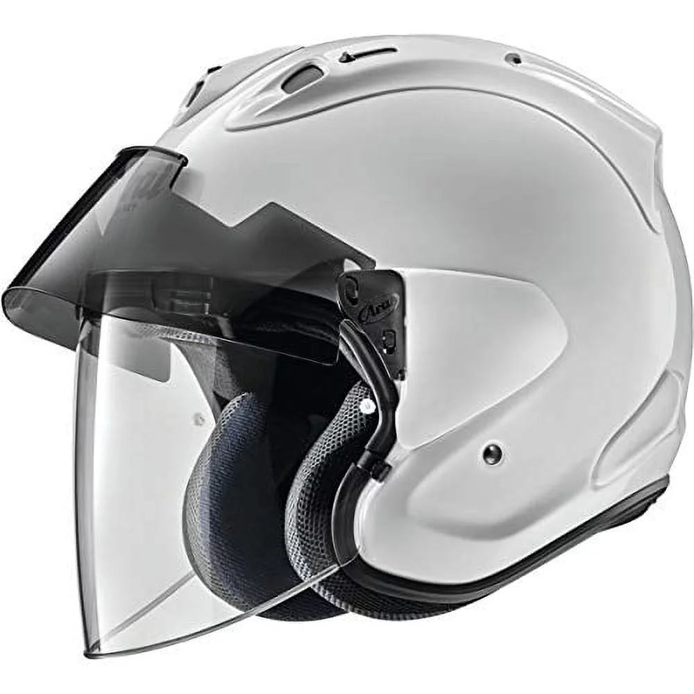 Diamond White Open Face Motorcycle Helmet S433232