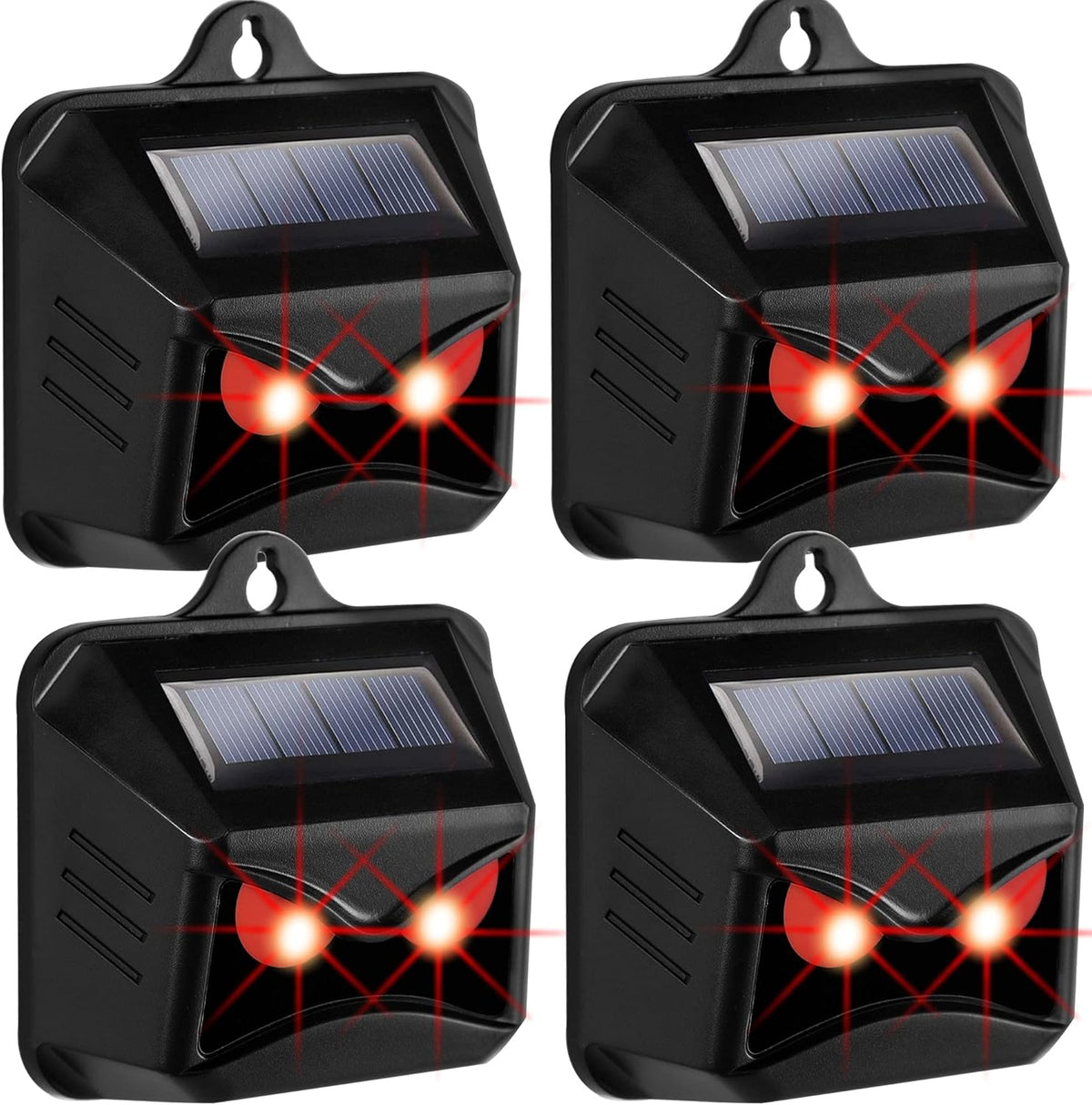 Solar Powered Animal Repeller with Red LED Lights B374127