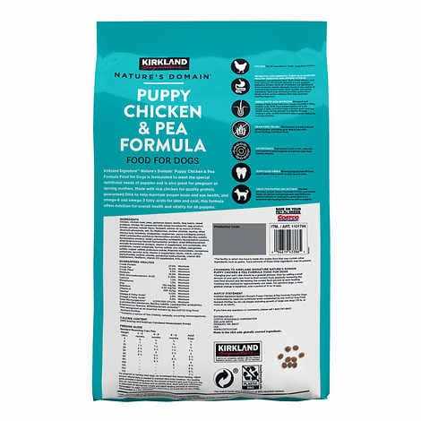 20 lb Puppy Formula Chicken & Pea Dog Food Y7126