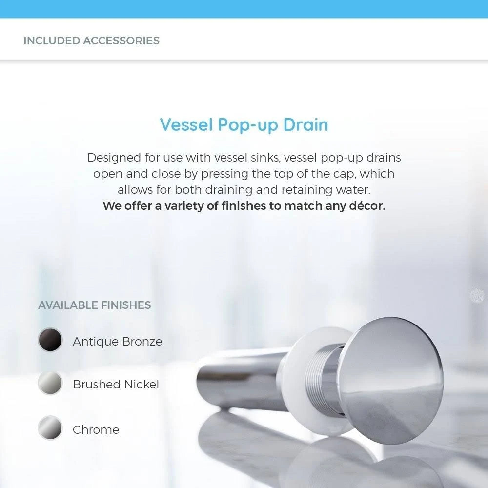 White Onyx Vessel Sink with Faucet and Pop-Up Drain in Brushed Nickel I9115