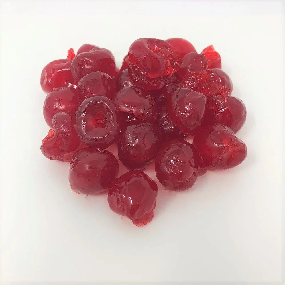 Red Whole Cherries Candied Fruit Glaze 1 pound W971