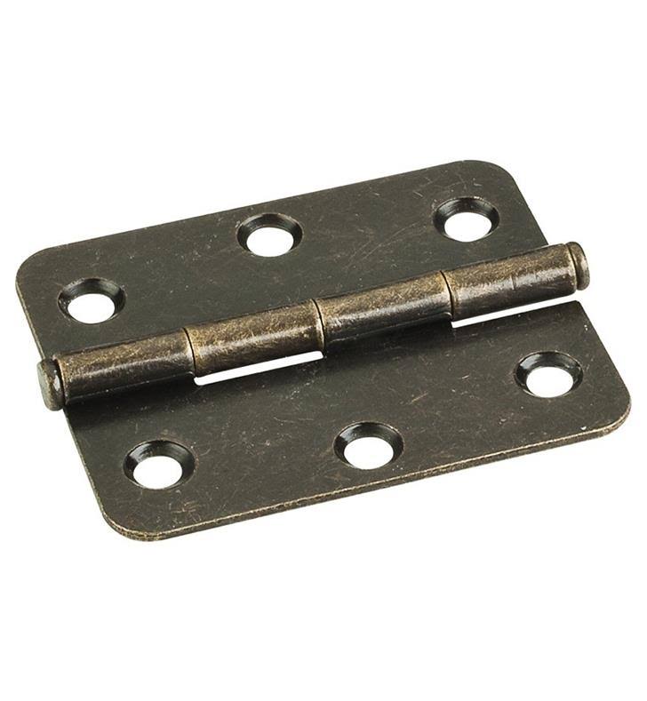 2-1/2 inch Full Inset Butt Cabinet Door Hinge Pack of Bright White A380727