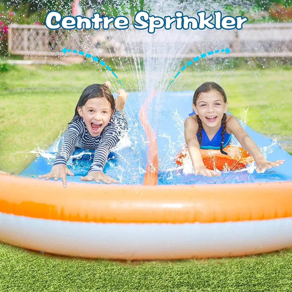30ft Lawn Water Slide with 2 Body Boards G645678