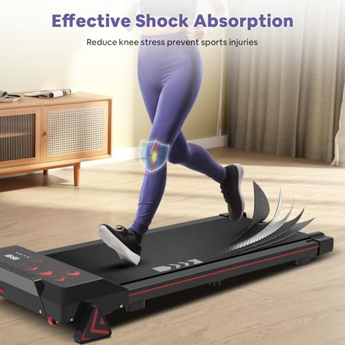 Under Desk Treadmill with Incline, 2.25HP, 265lbs Weight Capacity E8756