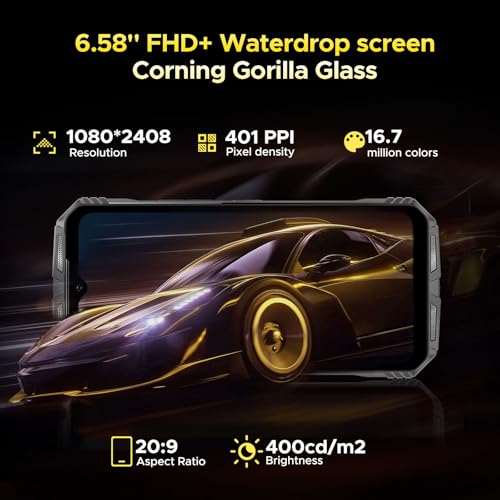 Rugged Smartphone Unlocked 10800mAh Battery 16GB+256GB Android 14 V237534