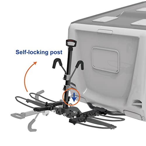 Hitch Mounted 4 Bike Rack Carrier for RV with 2" Class 3 Hitch Fits Up to 5" Fat Tire F11516