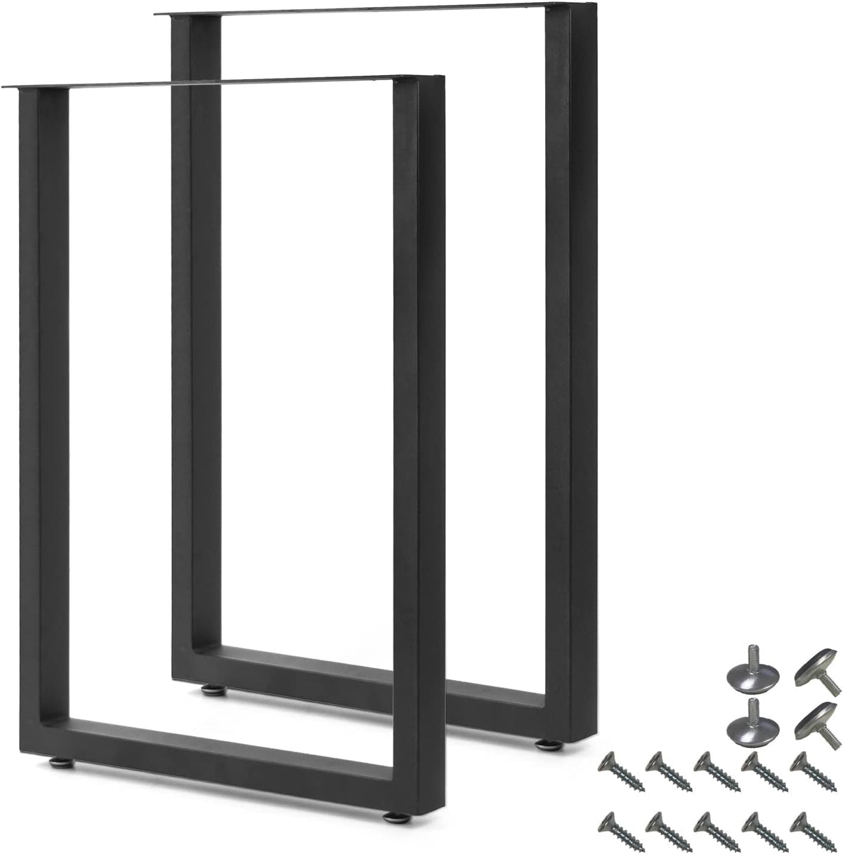 28'' Height 17.7'' Wide Black Metal Table Legs 2 PCS K679