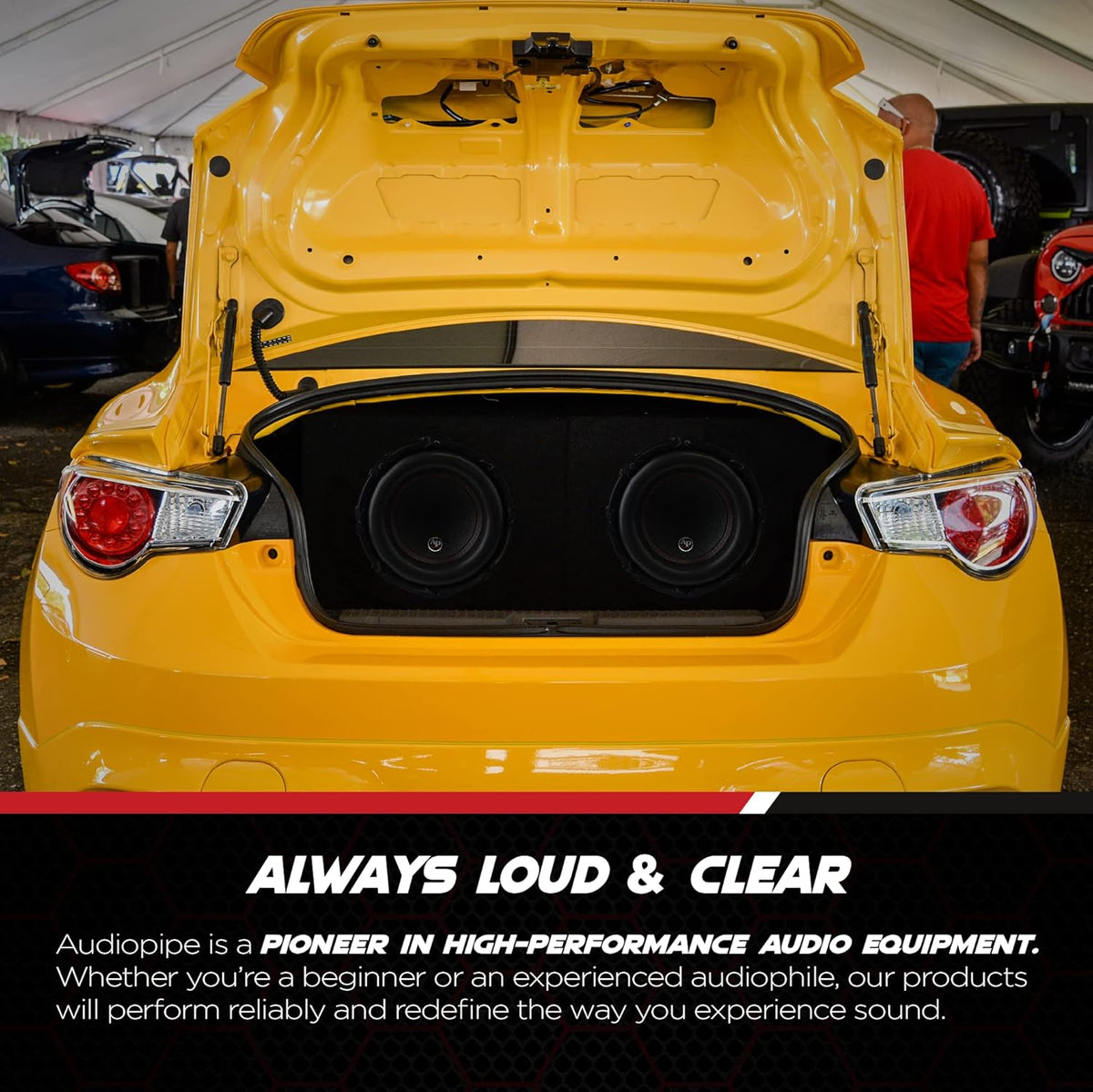 12 Inch Dual 2 Ohm DVC Car Audio Subwoofer Speaker System R450