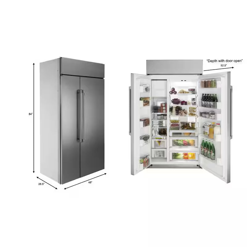 29.6 cu. ft. Stainless Steel Side by Side Refrigerator W85249