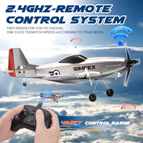 2.4GHz 3-Channel Remote Control Foam Airplane with 2 Batteries P408999