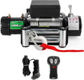 3000-lb. Load Capacity 12V Electric Winch Kit with Synthetic Rope and Hawse Fairlead C6212