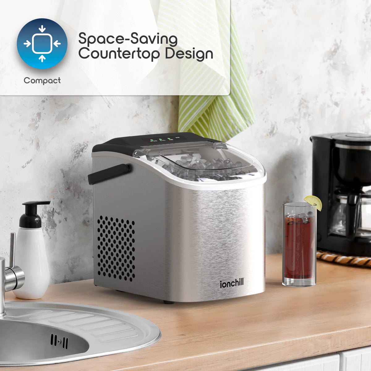 Portable Countertop Ice Maker O786