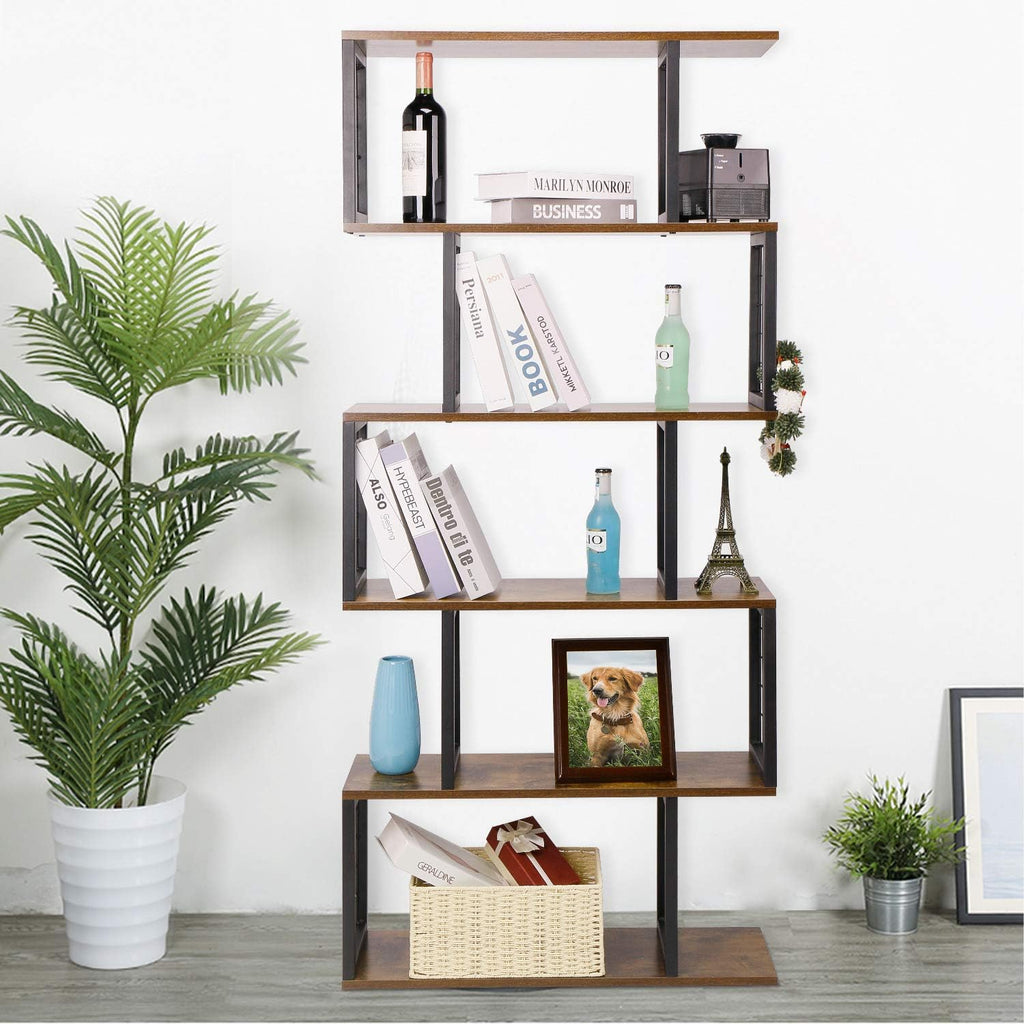 5-Tier S-Shaped Bookshelf L121893