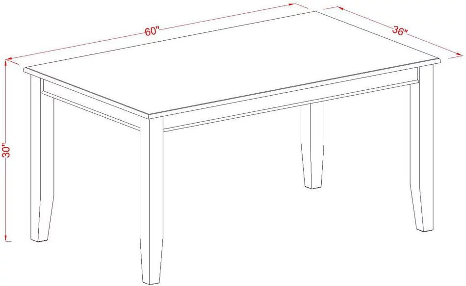 60 Inch Rectangular Dining Table Z189