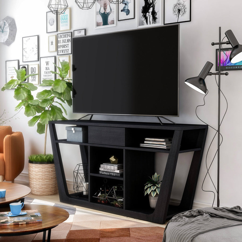White Oak Open-Shelf TV Stand K45440