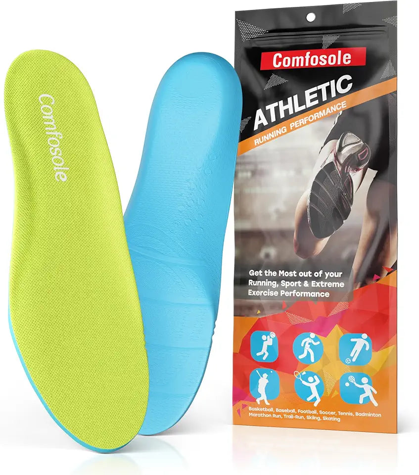 Athletic Insole Men Women Energy Return Cushioning Support V694239