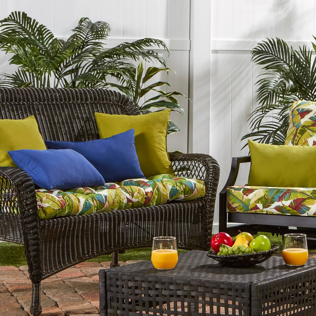 Palm Leaves Outdoor Bench Seat Cushion C74083
