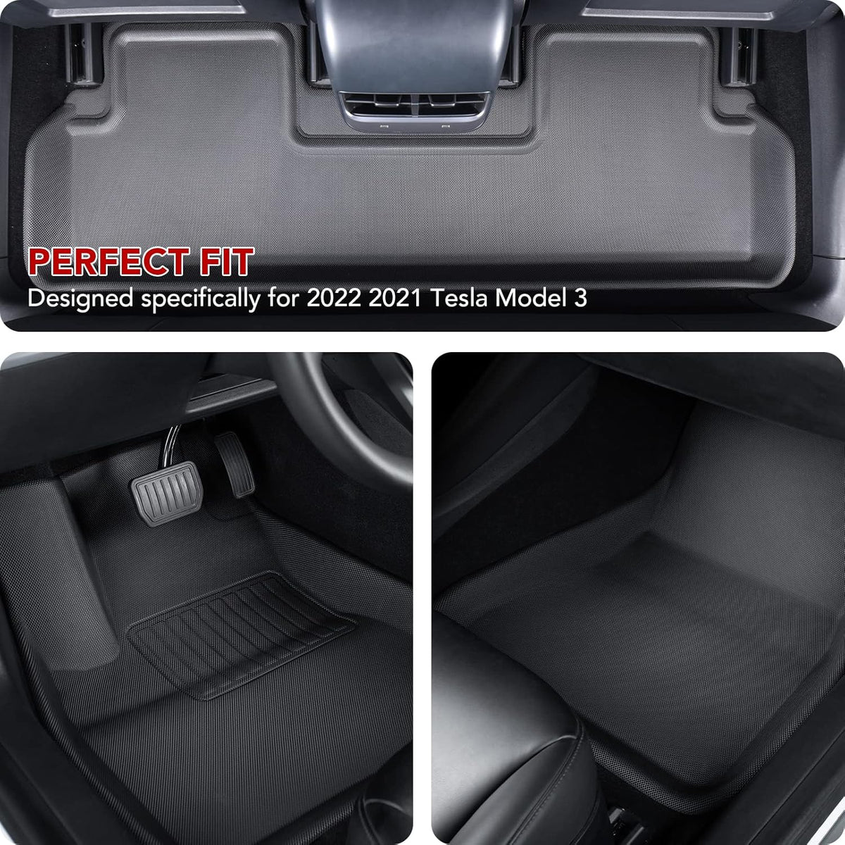 3D All-Weather Waterproof Floor Liners Set F4953