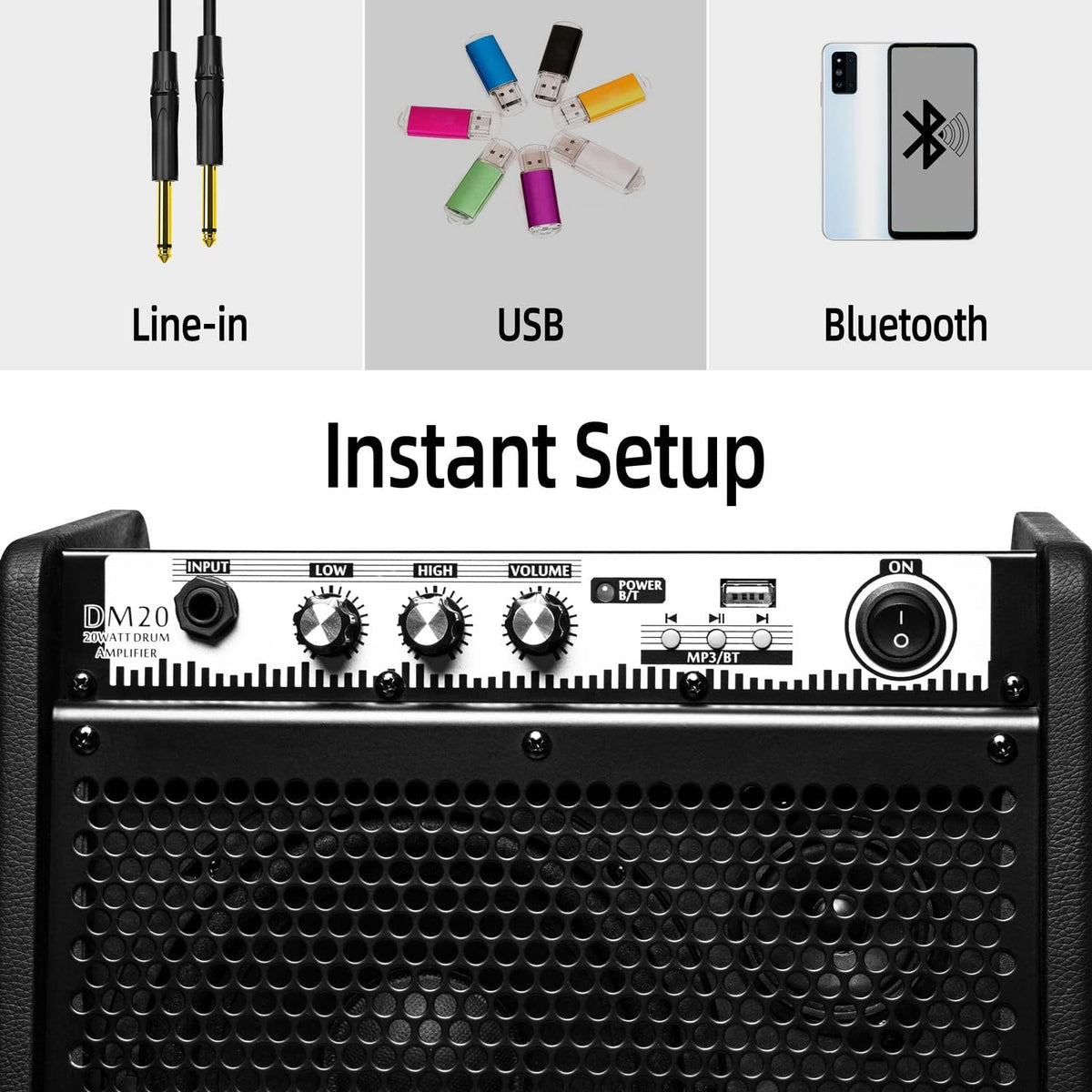 20W Bluetooth Personal Monitor Amplifier Speaker with USB Interface B818