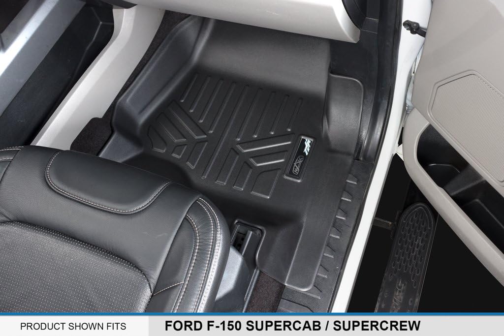 Custom Fit Floor Mats 2 Row Liner Set Black B872