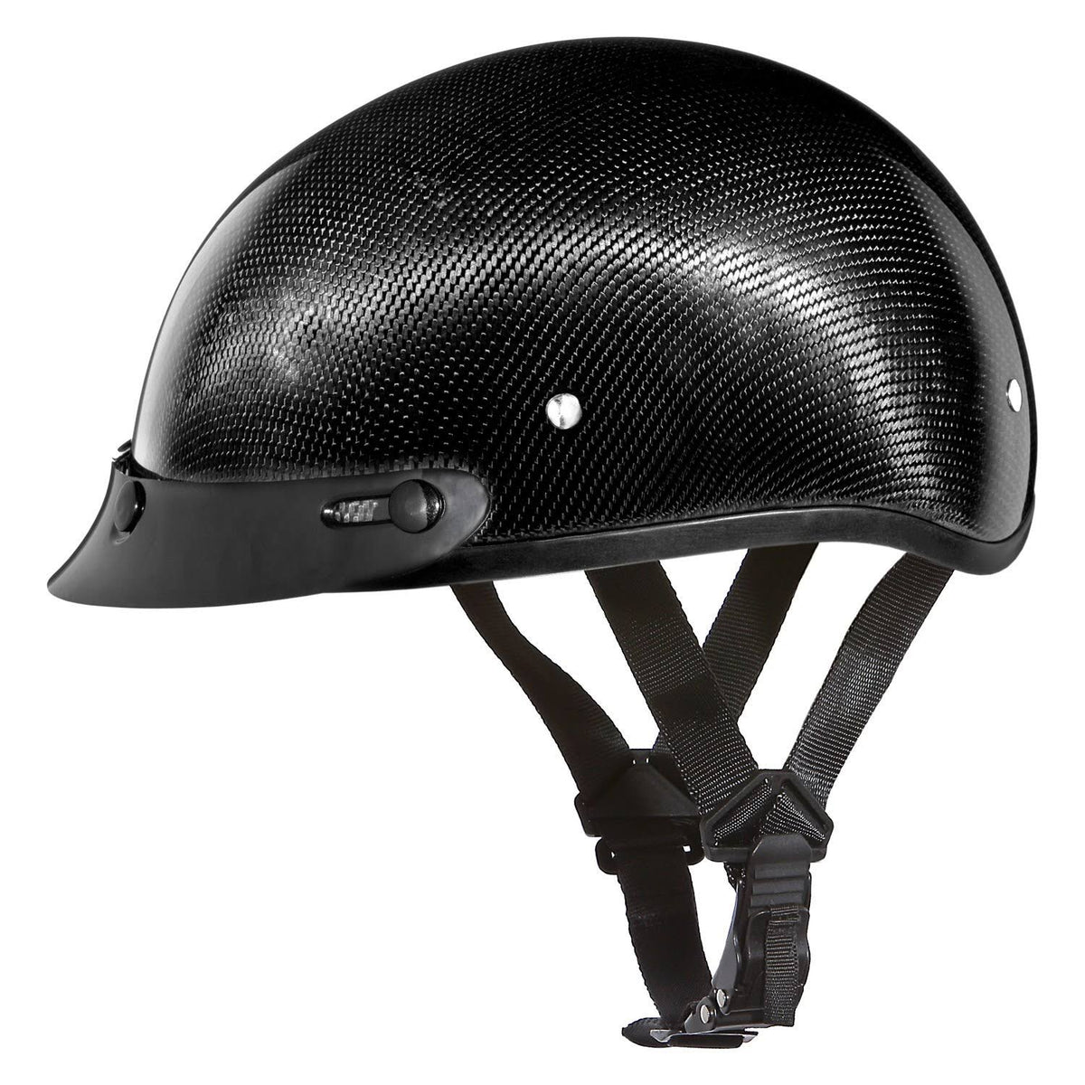 Grey Carbon Fiber Skull Cap D4501