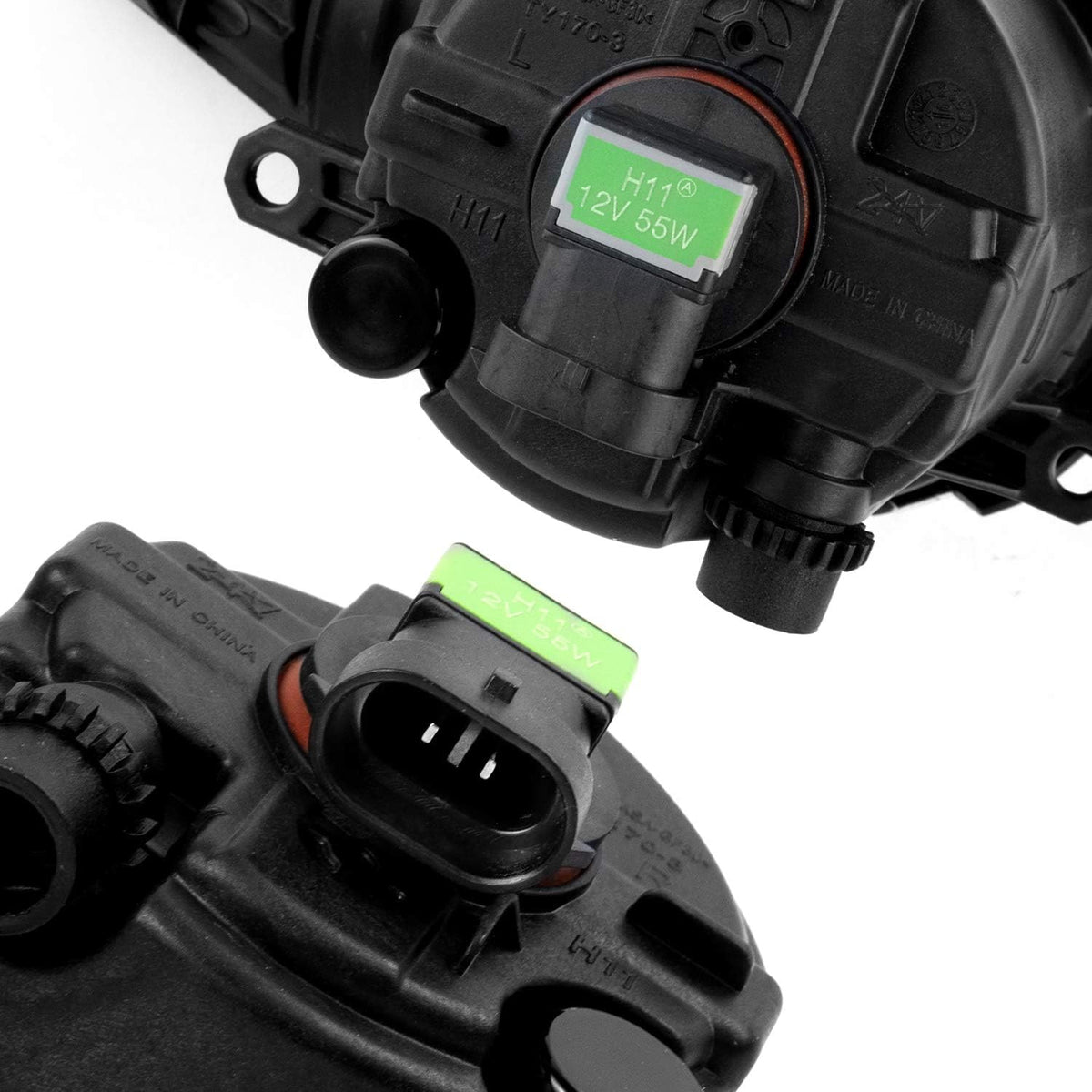 Black Bezel Fog Light Kits Pack of 2 E1740