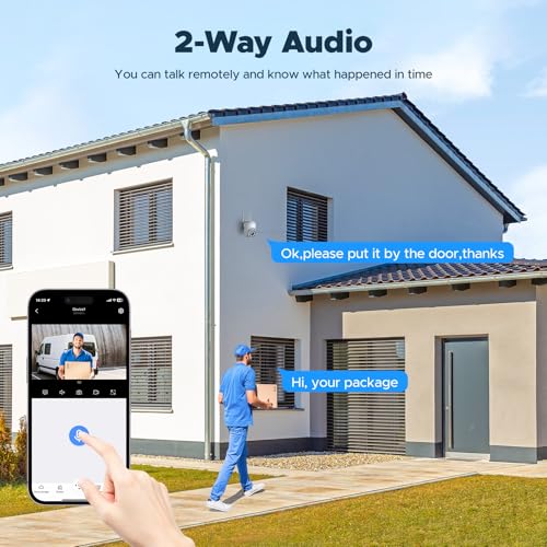 4Pcs Wireless PTZ Security Camera System with 4K NVR T60239