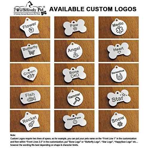 Stainless Steel Custom Engraved Pet ID Tags S5353