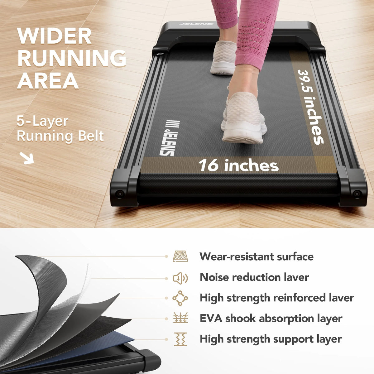 Under Desk Treadmill with Remote Control F94873