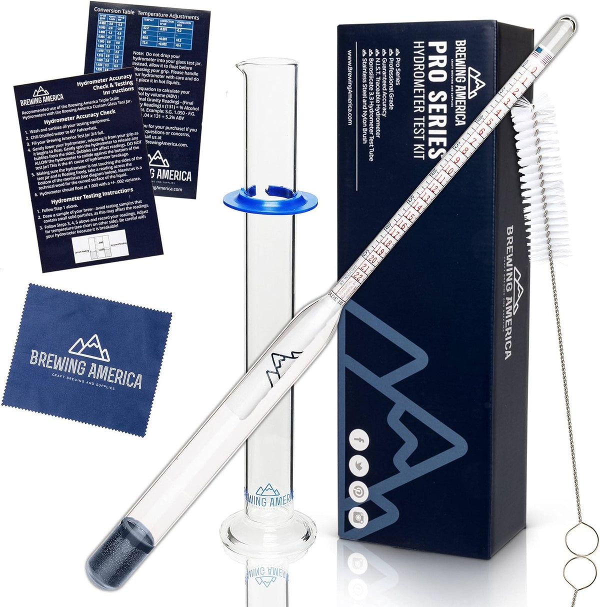 Borosilicate Glass Hydrometer Alcohol Tester Kit A78040