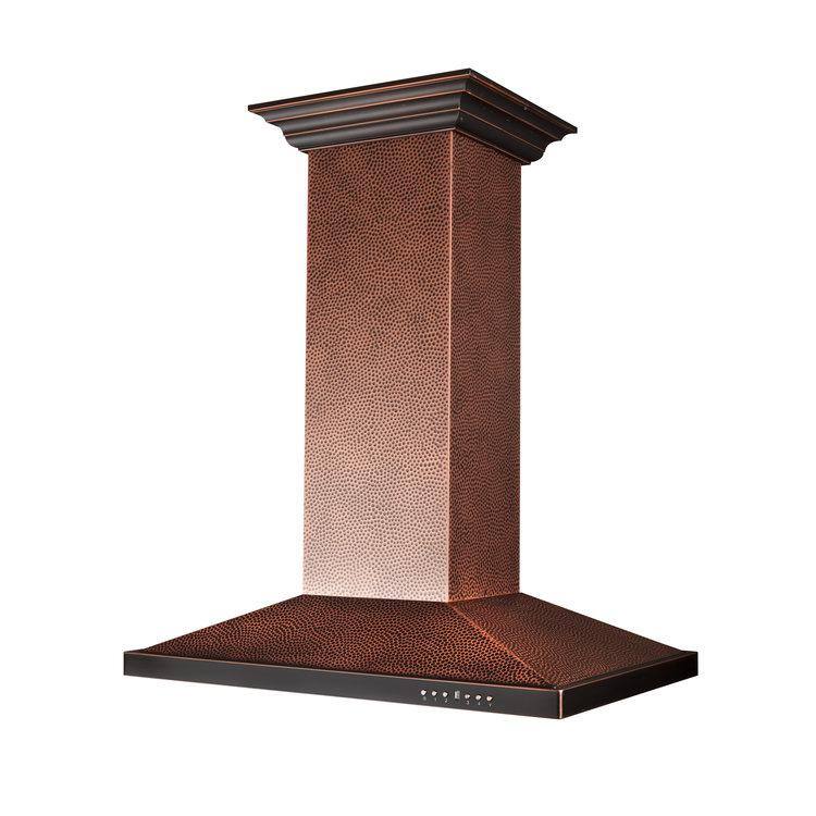 36 in. 400 CFM Convertible Island Mount Range Hood with LED Light Z95336