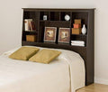 Espresso Fullqueen Tall Slant-Back Bookcase Headboard J588349