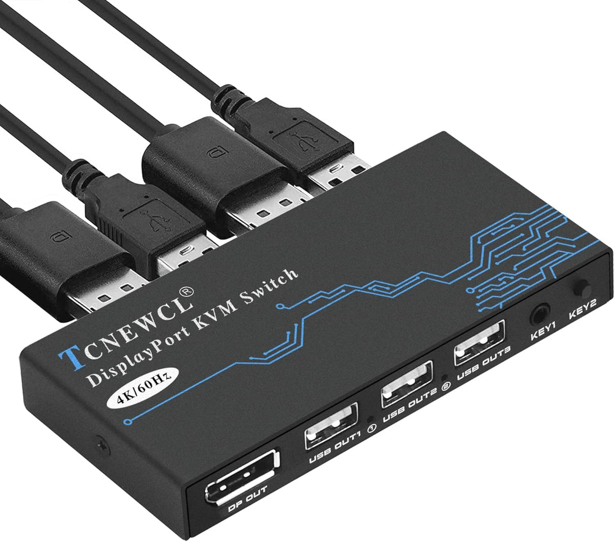 2 Port USB DisplayPort KVM Switch 4K@60Hz U849