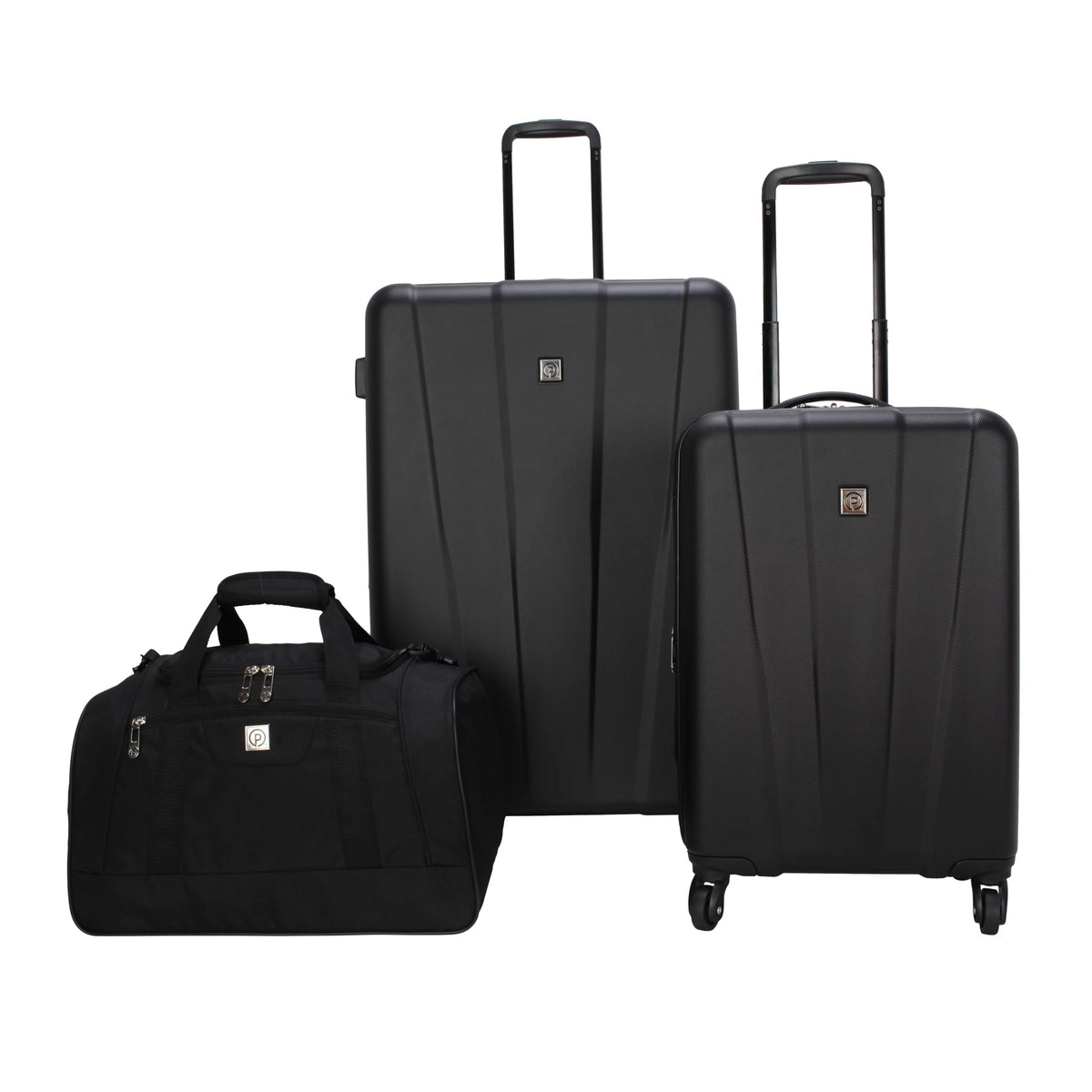 Black 3 Piece Hardside Luggage Set W3145