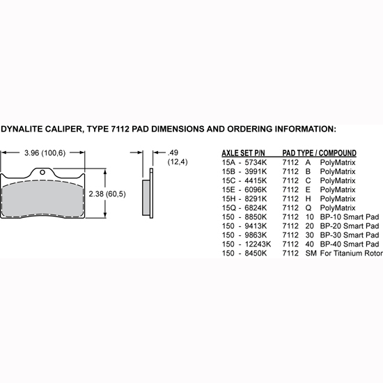 Forged Internal Brake Caliper J661220