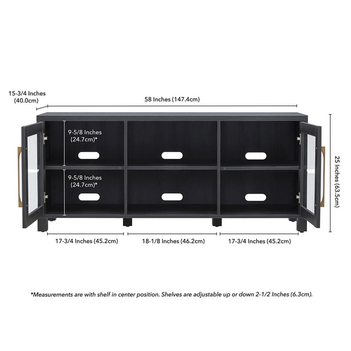 Dark Gray TV Stand K54469