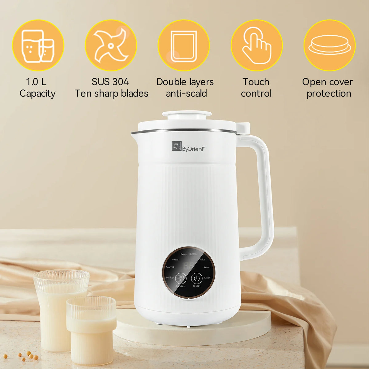 Soymilk Maker 1.0L 8 functions T984190