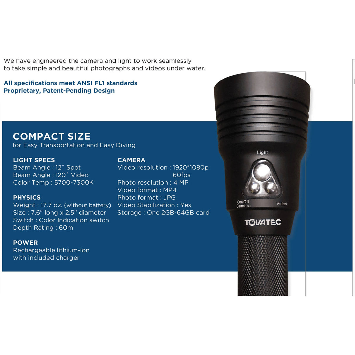 Underwater Camera Dive Light H541070