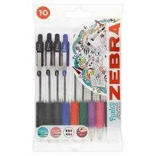 Ballpoint Pens Assorted 10 Pack E9809
