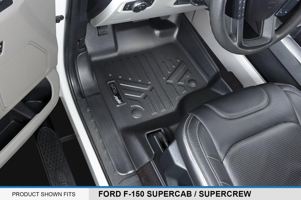 Custom Fit Floor Mats 2 Row Liner Set Black B872