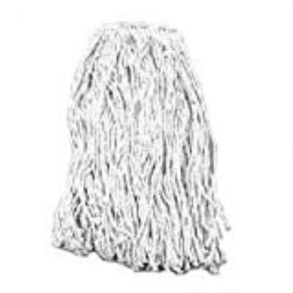 White Synthetic Mop Head with Headband B409