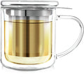 Insulated Borosilicate Glass Tea Infuser Mug (8 Oz) T97990