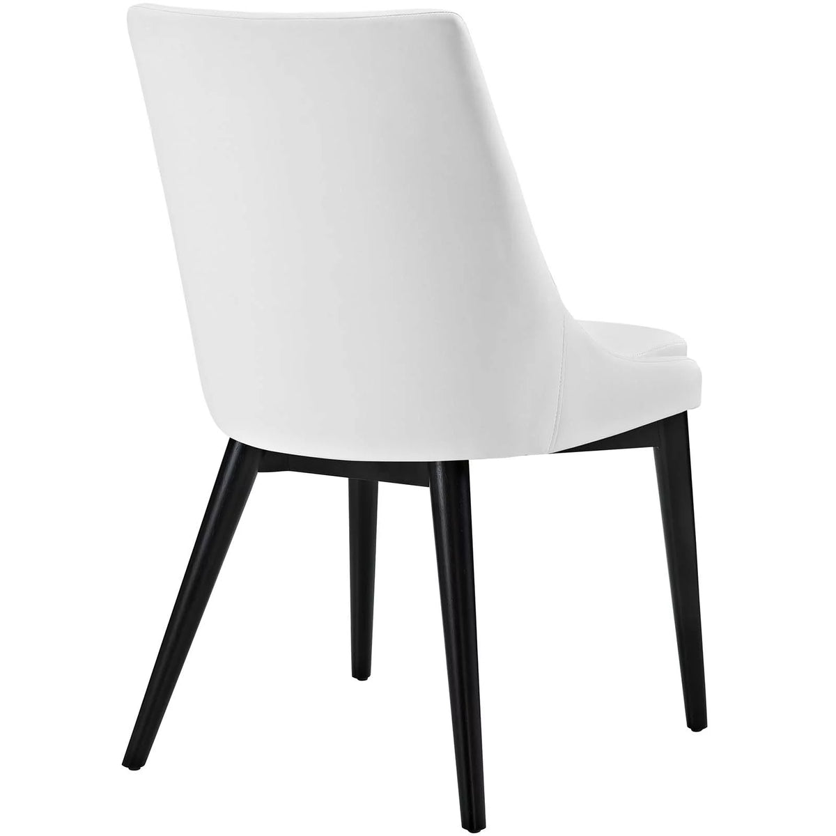 White Faux Leather Dining Side Chair I3208