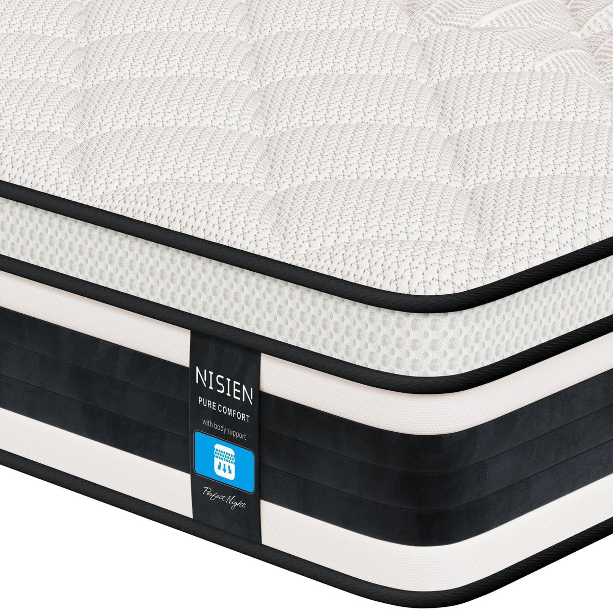 Queen Size 10 Inch Gel Memory Foam Hybrid Mattress B913