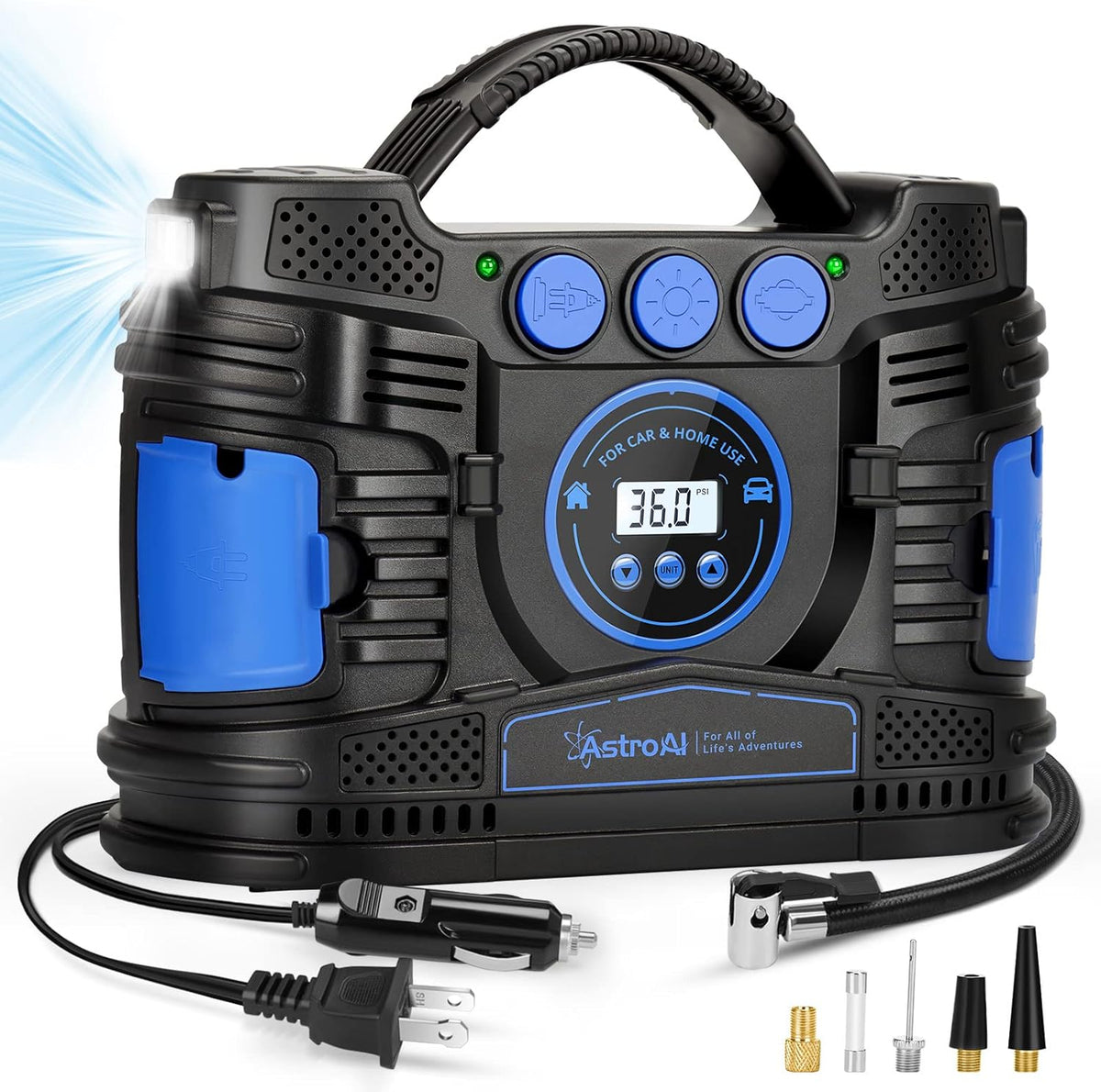 Portable DC/AC Air Compressor Tire Inflator 120PSI M2684