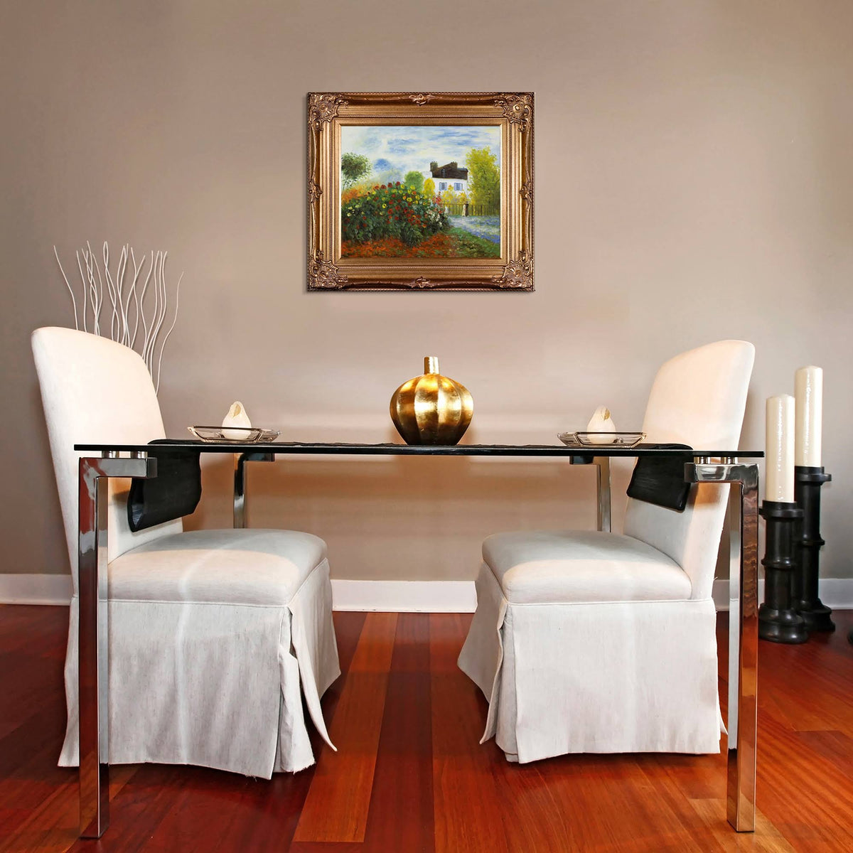 Framed Oil Painting Print on Canvas M54222
