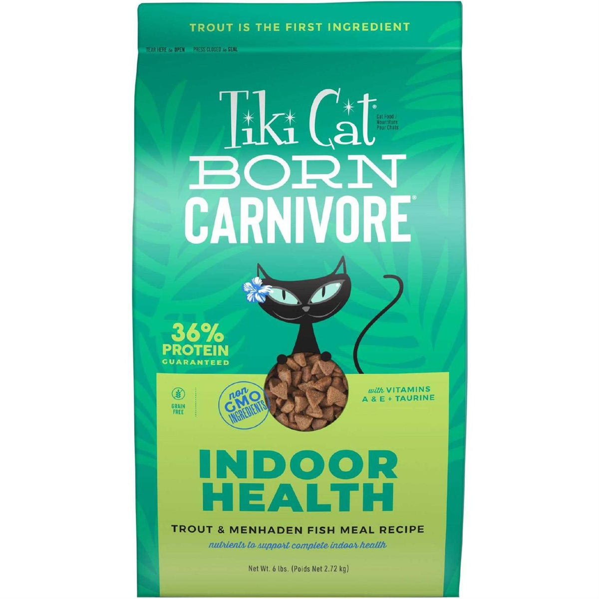 Tiki Cat Essentials Trout and Menhaden Fish Meal Recipe Dry Cat Food P16469
