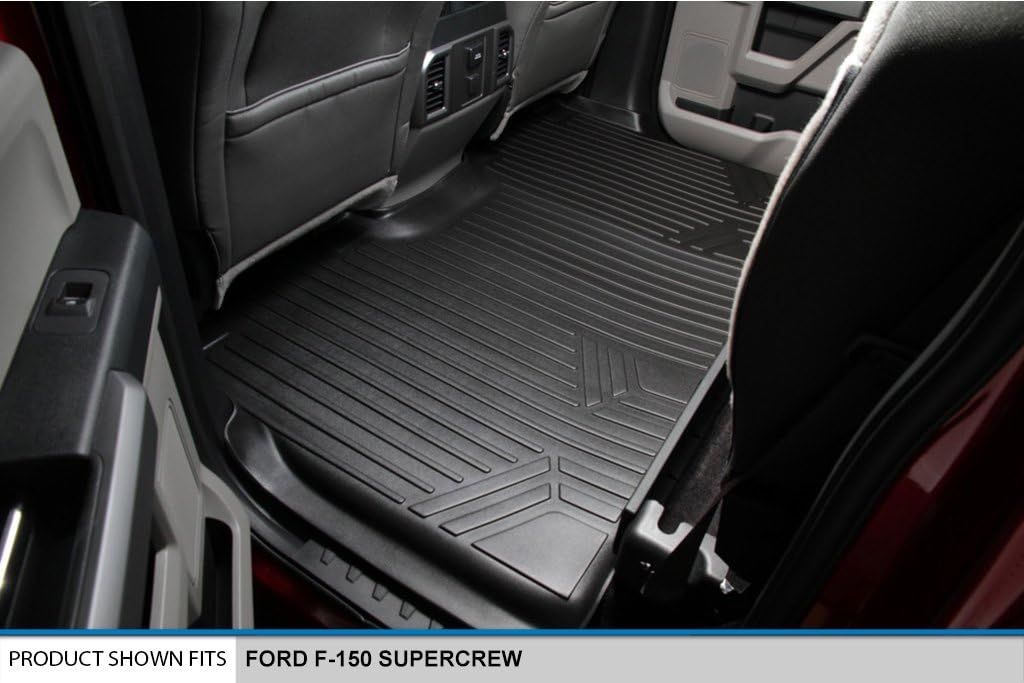 Custom Fit Floor Mats 2 Row Liner Set Black B872
