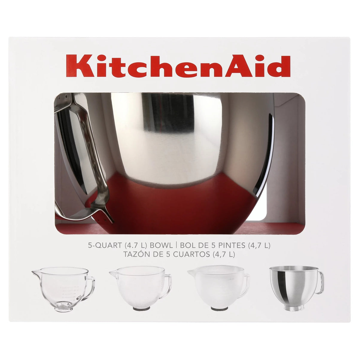 5-Qt. Polished Stainless Steel Bowl with Handle I255796